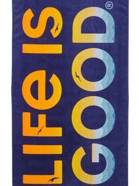 Life Is Good Sunset On The Water Velour Finish Blue Beach
Towel 65x38